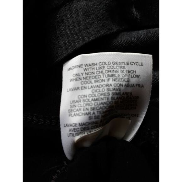 Ellen Tracy Black Ruched Sides Tunic With Embellishment Around Neck Large - Picture 7 of 8